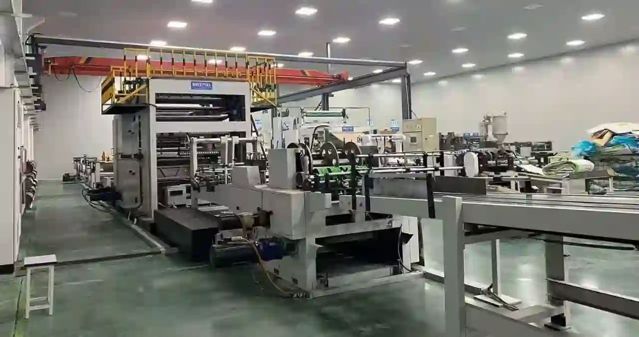 Walking the production line of a packaging factory in China