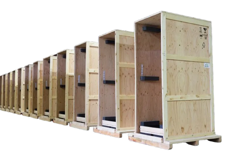 Machinery and equipment export packaging with crating and bracing from China